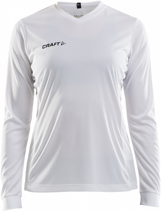 Craft - Squad Go Jersey Solid Ls Woman - Biały
