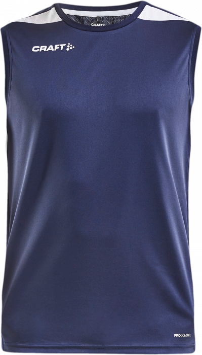 Craft - Pro Control Impact Sleeveless Tee Jr - Marineblau & schwarz