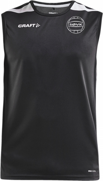 Craft - Sønderborg Volleyball Sleeveless T-Shirt Men - Noir & blanc