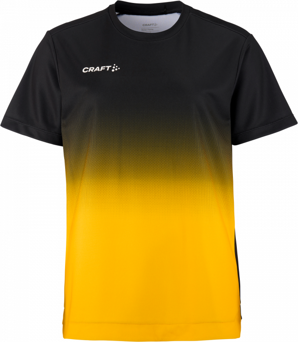 Craft - Evolve 2.0 Structured Graphic Jersey Women - Czarny & sweden yellow 