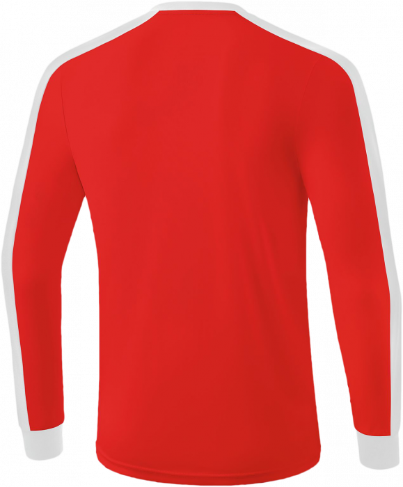 Erima - Retro Star Longsleeve Jersey - Ruby Red & blanco